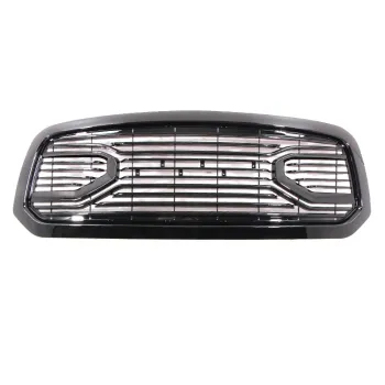 2014-2018 pickup truck front bumper grill custom big horn replacement shell shiny black front grille fit for dodge ram 1500