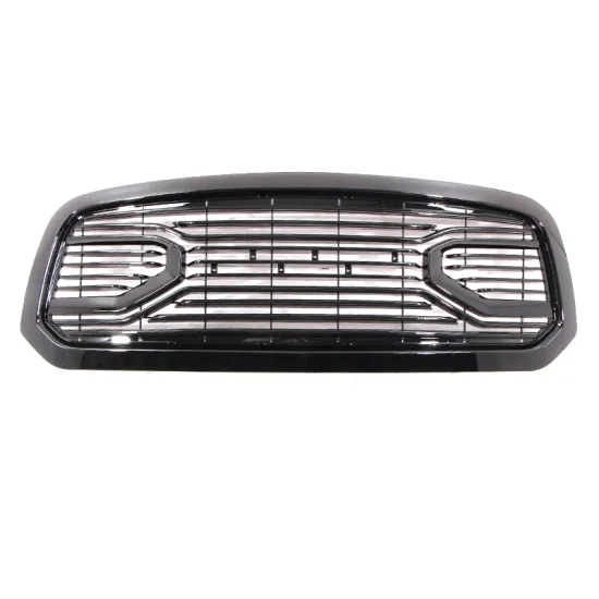 2014-2018 pickup truck front bumper grill custom big horn replacement shell shiny black front grille fit for dodge ram 1500