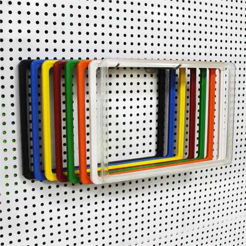 colorful supermarket plastic price board frame