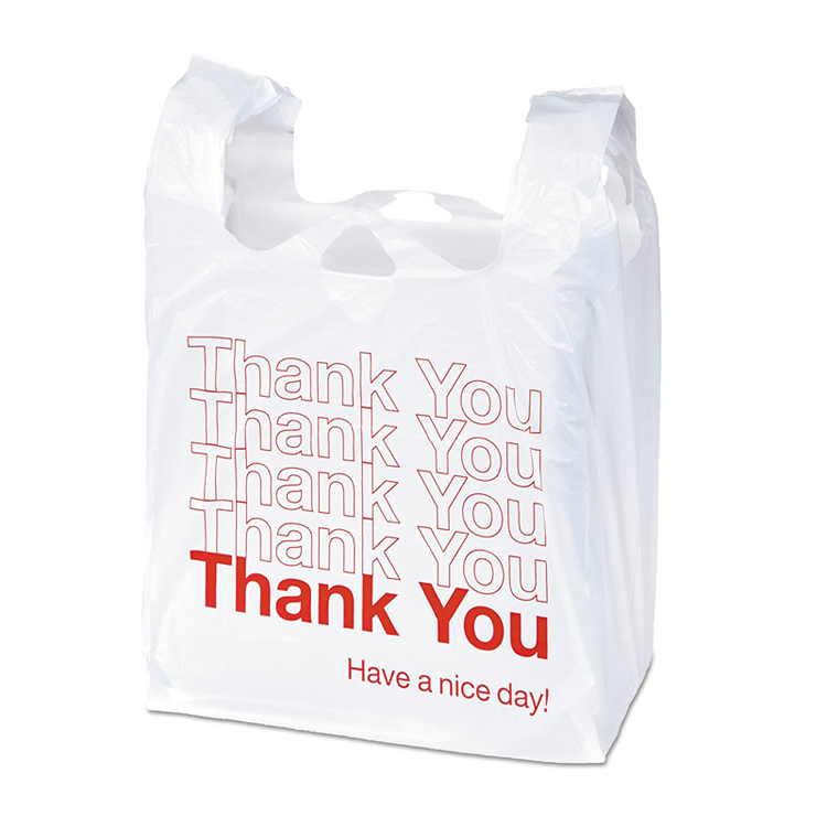 2021 New Popularity Hot Sale T-Shirt shopping bag plastic thank you for fruit