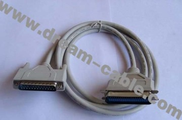 IEEE 1284 to RS232 25 Pin Male Cable 1.2m