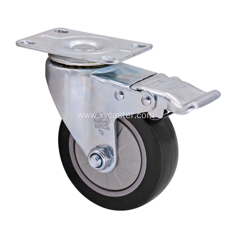 Medium Duty PVC (PU) Caster Wheel- Single Bearing