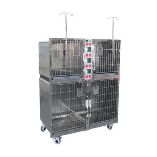 Stainless Steel Pet ICU Oxygen Cabin for Vet Hospitals