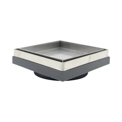High-Quality Square Stainless Steel Concealed Shower Floor Drain with Invisible Tile Insert
