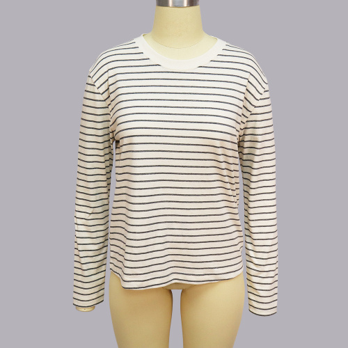 Womens striped long sleeve shirt