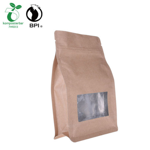 Slider Zip Top Printing Flat Bottom Tea Leaf Packaging Bag