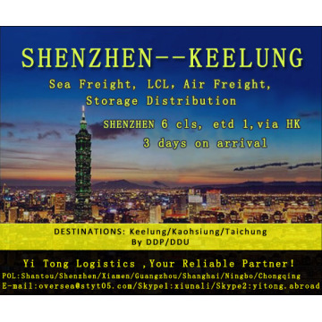 Fret maritime de Shenzhen à Keelung