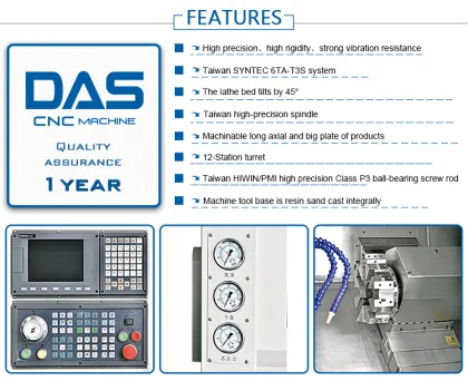 Chinese Factory Live Tool Metal Turret Lathe Machine