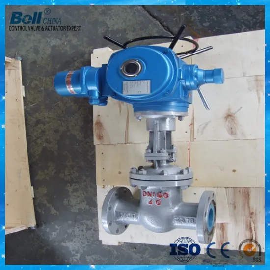 Rising stem design floating flexible electric gate valve DN200