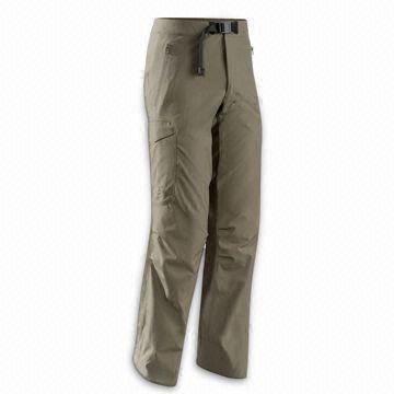 Men's Ski Pants with Adjustable Cuff Shock Cords and Gusseted Crotch