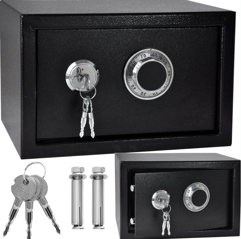 Compact Mechanical Lock Box for Office Desk