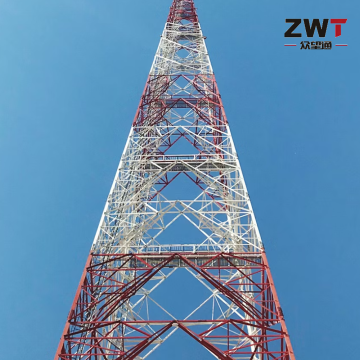 Torre de comunicação de aço angular de quatro pernas