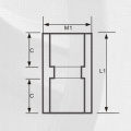 ASTM Sch80 Upvc Socket Dark Grey Color