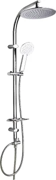 Circle Shower Top Head with Hand Shower Column
