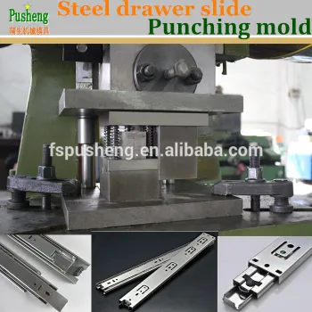 Manual control steel drawer slide channel punching machine punching mold