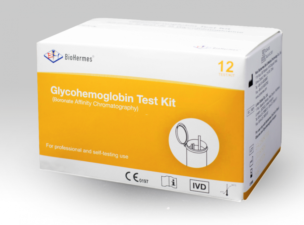 Tragbarer GluCoA1c-Hämoglobin-A1c-Teststreifen