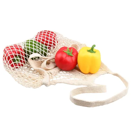 Eco-Friendly Reusable Cotton Mesh Shopping Bags