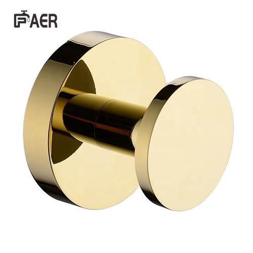 Wall Mounted Stainless Steel Polished Gold Robe Hook