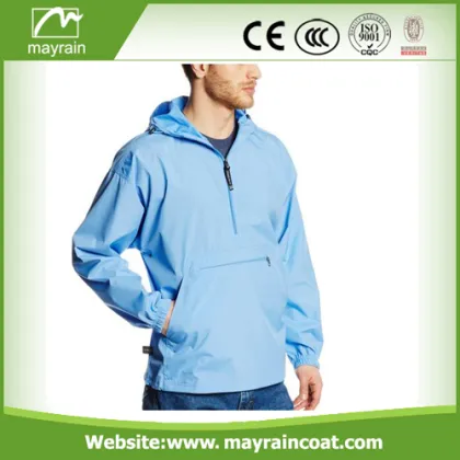 Men' s Casual Waterproof Custom Rain Jacket