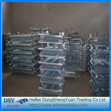 Industri Lipat Logam Wire Mesh Storage Cage