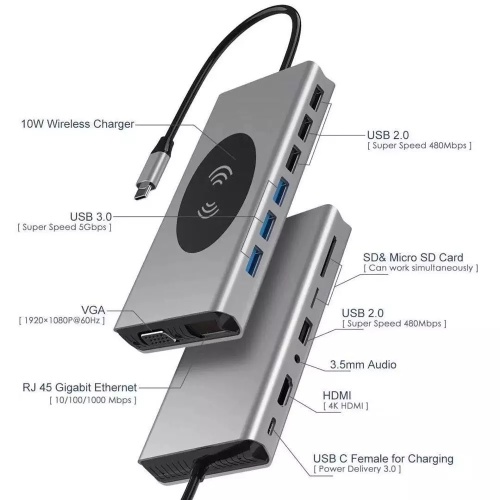 Docking Station For Laptop 15 IN 1