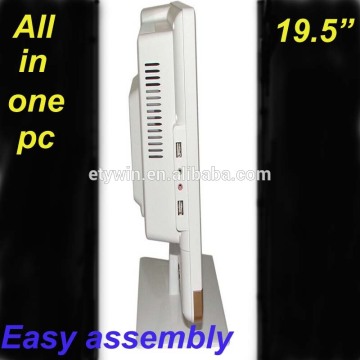 All in one pc,DIY all in one pc case with19.5" LED monitor DIY desktop computer without CPU, case pc all in one