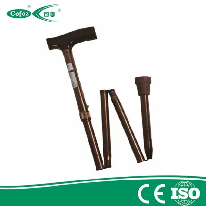 Adjustable folding Aluminium walking stick cane and crutch