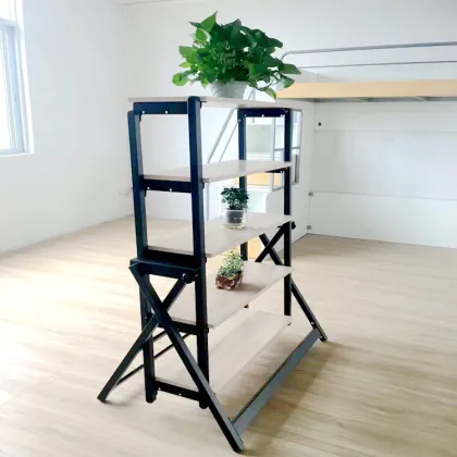 Convertible Foldable Home Furnishings Table Shelves for Space Saving