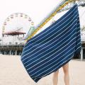 Sand Free Striped Beach Towel With Custom Logo