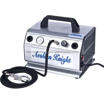 Dual piston airbrush compressor