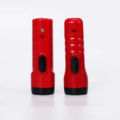 Home Use Two Speed USB Charging Red Flashlight