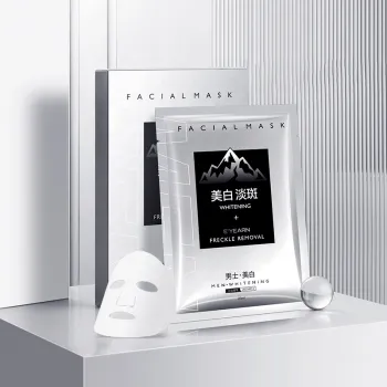 Men's Skin Care: 10Pcs Hydrating & Brightening Face Masks with Niacinamide & Vitamin C