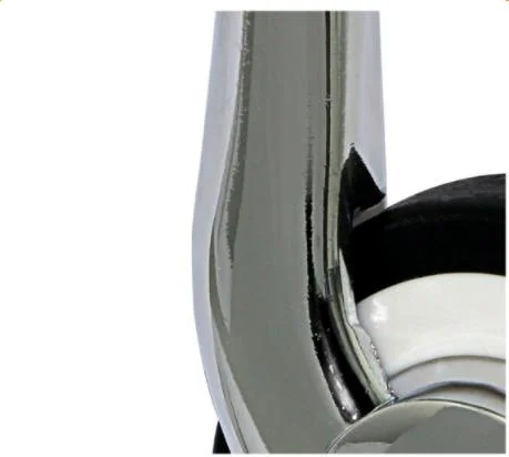 3 Zoll PP Zinklegierung weiße Räder für Dinnerauto & Trolley & Möbel im Fadenstamm