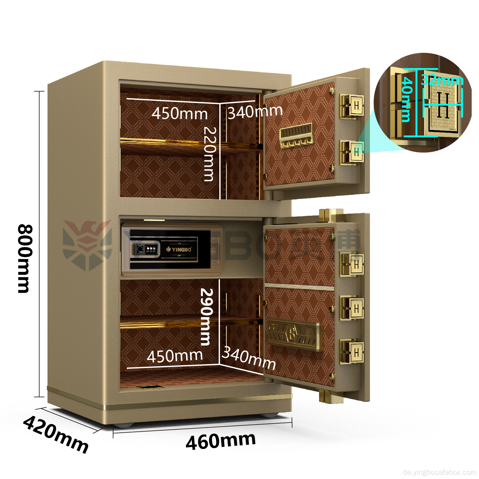 Office Home Electronic Digital Fingerabdruck Locker Safes