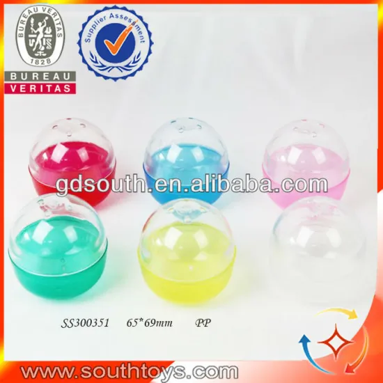 6.5*7cm plastic empty capsule capsule toy