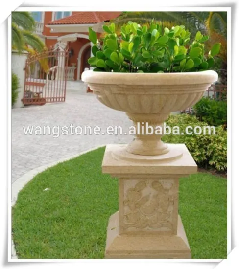 Modern Planter Home Decoration Marble Flowerpot