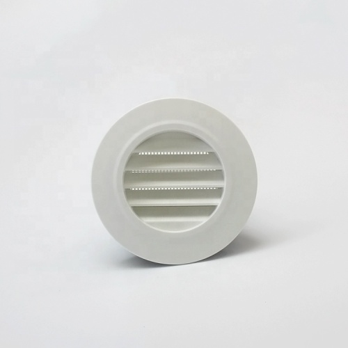 Plastic Round Louver Grille Vent White Bathroom Exhaust