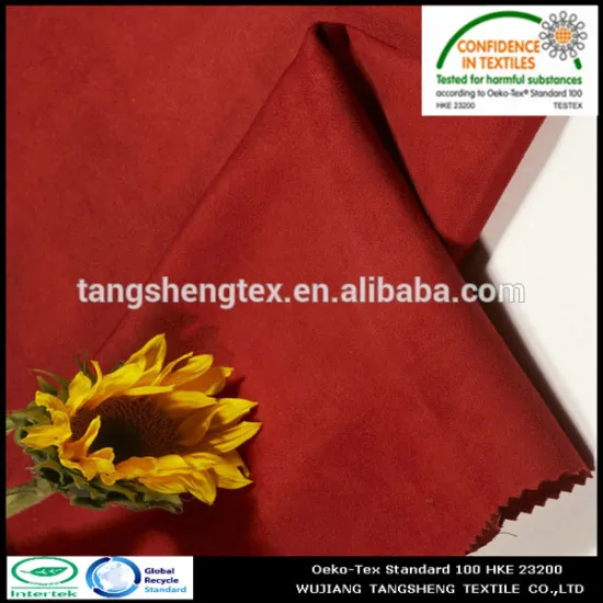 Recycled polyester home textile suede fabric for sofa/pillow