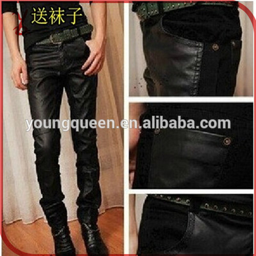 NZ08 2015 men's jeans Korean Slim pants feet fight skin tight black jeans boys long pants