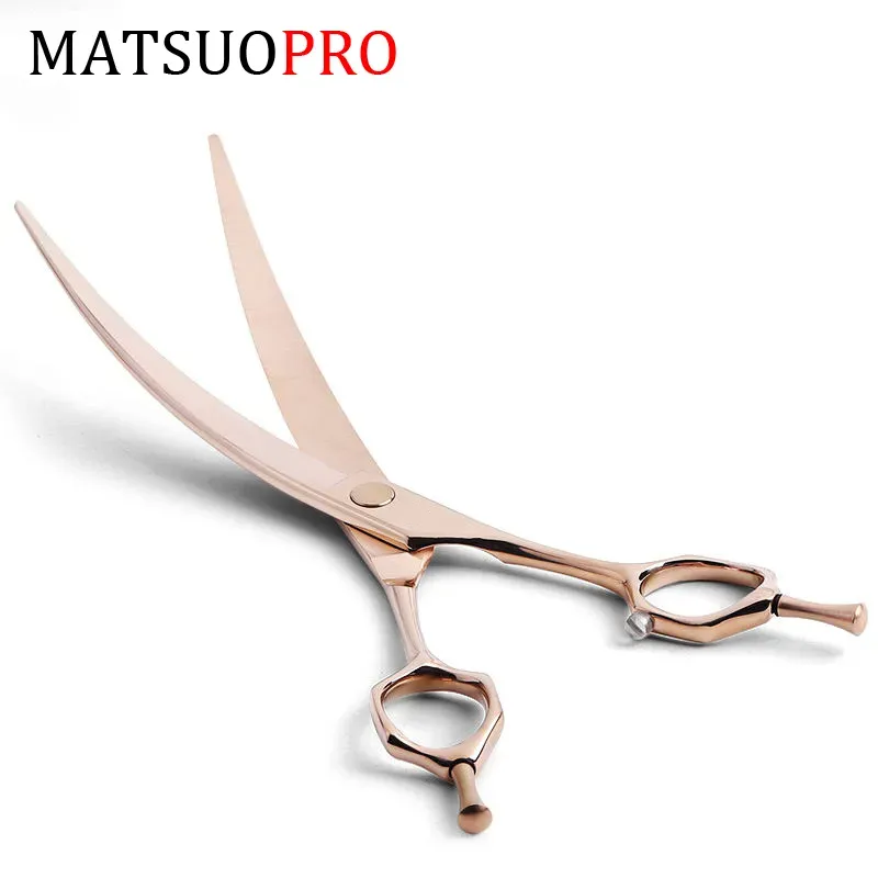 7.5inch Japanese VG10 Steel Rose Gold Pet Hair Scissors