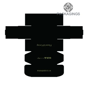 New designed black shipping packaging box