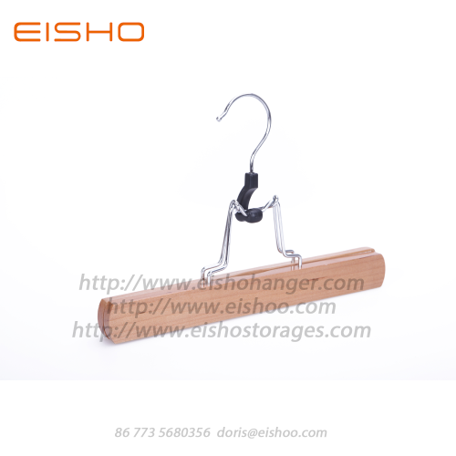 EISHO Anti theft Wooden Skirt Pant Hangers