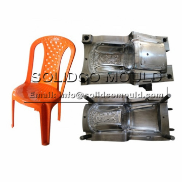 Diseño de moden de fábrica Moldón de silla sin brazo de inyección de plástico