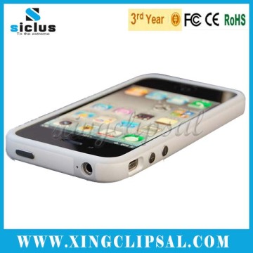 Two-color Metal Button TPU Bumper for iPhone 5