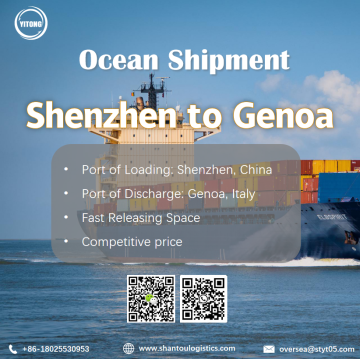 Sea shipping from Shenzhen to Genoa