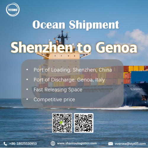 Sea shipping from Shenzhen to Genoa