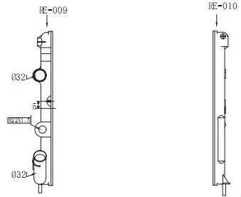 Auto Radiator Plastic TankFor CLID , auto parts,radiator