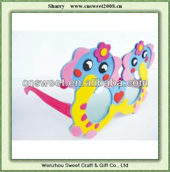 Lovely handmade EVA foam Toy glasses for kids party