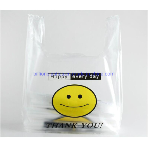 Environmentally Friendly Heavy Duty LDPE HDPE Vest Carrier Plastic Bags