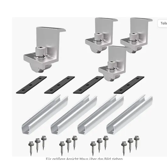 Hot Sales: 20mm Aluminium U-Profile Flat Roof Solar Mounting System for Solar Panels